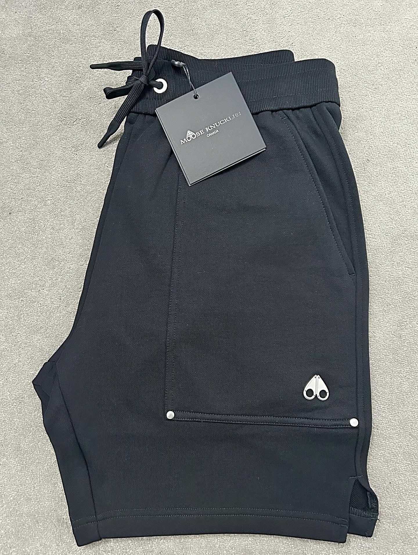 Moose Knuckles Black Cotton Shorts