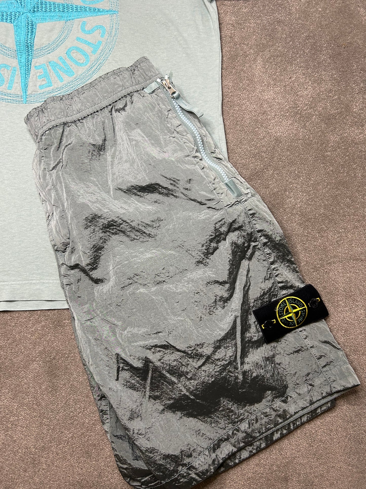 Stone Island Blue Compass Shorts