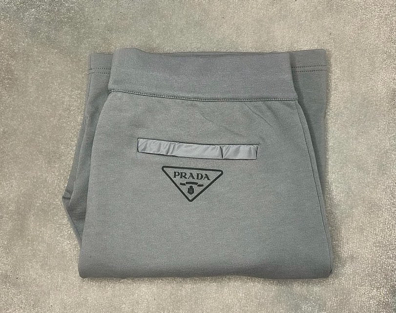 PRADA Grey Cotton Shorts