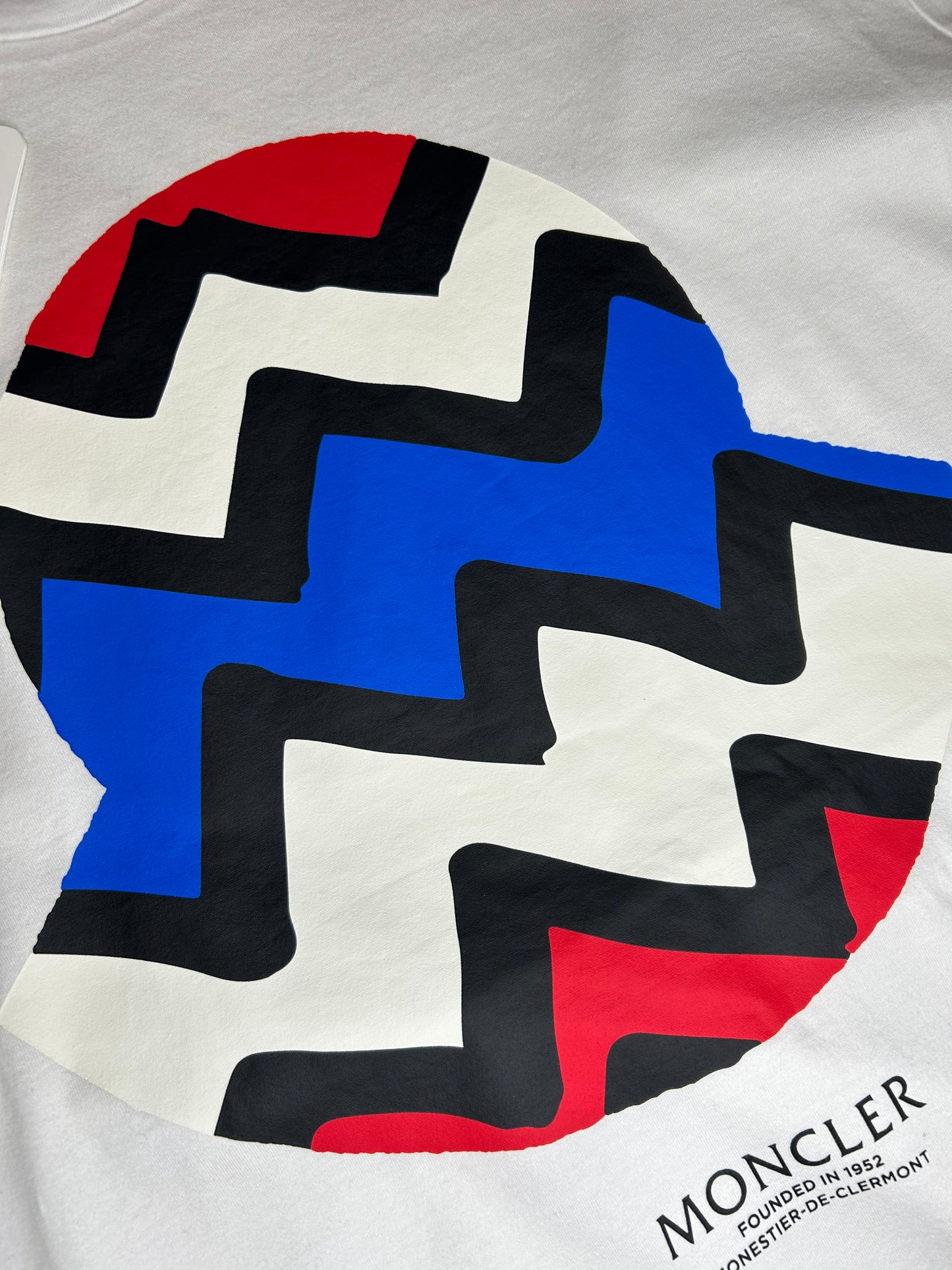 Moncler White Logo T-Shirt.